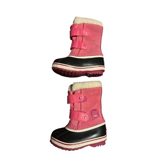 Sorel toddler girls size 7 Yoot Pac Waterproof Snow Boot pink - Picture 1 of 7